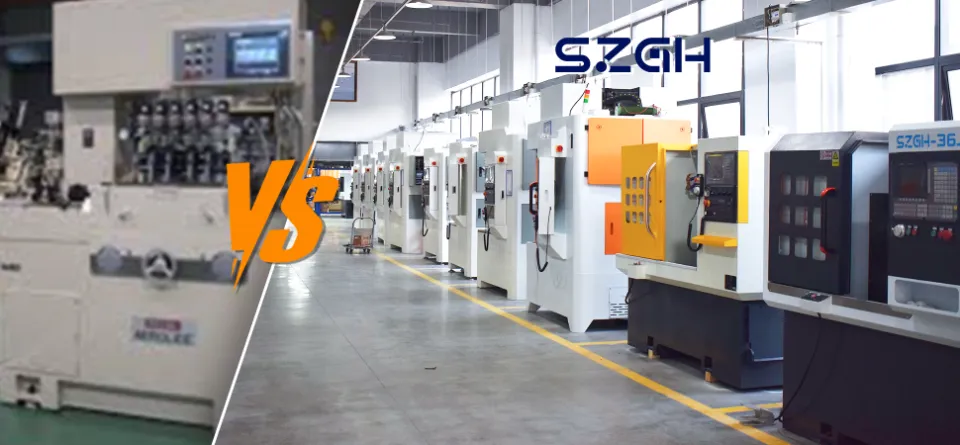 Máquina CNC industrial vs máquina ligera para producción en masa